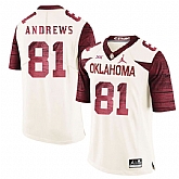 Oklahoma Sooners 81 Mark Andrews White 47 Game Winning Streak College Football Jersey Dzhi,baseball caps,new era cap wholesale,wholesale hats
